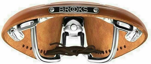 Saddle Brooks B17 Carved Honey Steel Alloy Saddle - 6