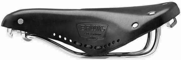 Satula Brooks B17 Carved Short Musta Steel Alloy Satula - 5