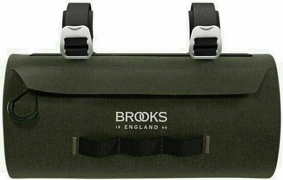 Bicycle bag Brooks Scape Handlebar Pouch Waterproof main fabric Black-Dark Green 3 L Bike Handlebar Bag - 2