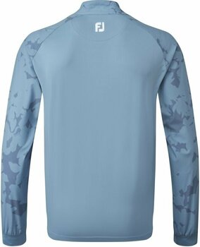 Hættetrøje/Sweater Footjoy Camo Floral Half Zip Midlayer Storm Blue M - 2