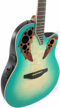 Guitare acoustique-électrique Ovation CE44X-9B Elite Plus Mint Green-Natural Burst Guitare acoustique-électrique - 3