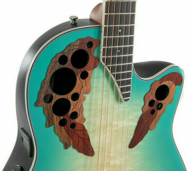 Guitare acoustique-électrique Ovation CE44X-9B Elite Plus Mint Green-Natural Burst Guitare acoustique-électrique - 6