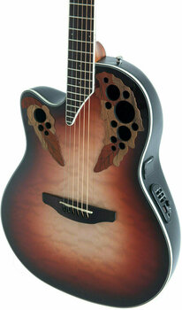 Elektroakustická kytara Ovation CE44LX-1R Elite Plus Ruby Red-Natural Burst Elektroakustická kytara - 3