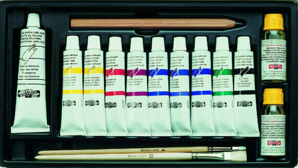 Tempera ad olio KOH-I-NOOR Set di colori ad olio 16 pezzi - 2