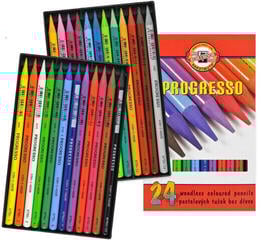 Farbstift KOH-I-NOOR Progresso Woodless Coloured Pencils Buntstifte Set 24 Stück - 1