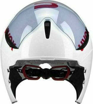 Cyklistická helma UVEX Race 8 White/Red 56-58 Cyklistická helma - 4