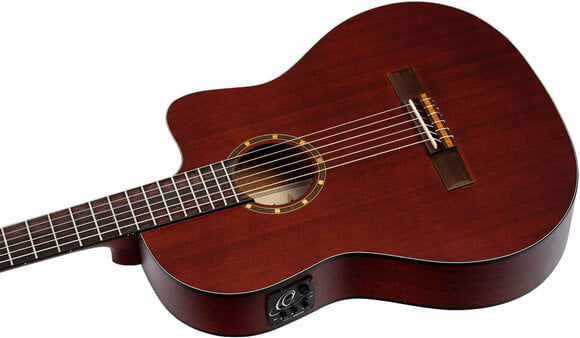 Klassisk gitarr med förförstärkare Ortega RCE125MMSN 4/4 Natural - 8