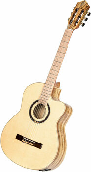 Klassisk gitarr med förförstärkare Ortega TZSM-3 4/4 Natural - 4
