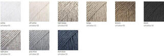 Stickgarn Drops Bomull-Lin Uni Colour 11 Beige Stickgarn - 3