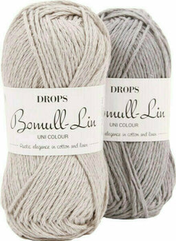 Breigaren Drops Bomull-Lin Uni Colour 21 Dark Blue - 2