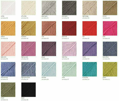 Knitting Yarn Drops Cotton Light Uni Colour 21 Light Beige - 4