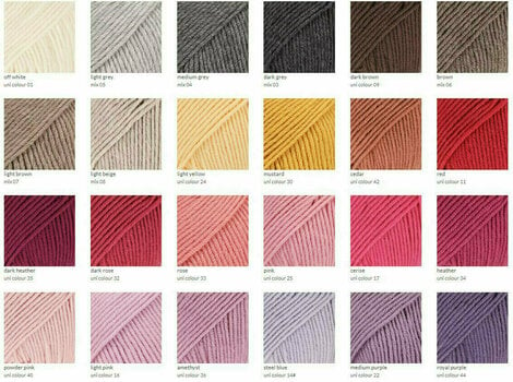 Knitting Yarn Drops Merino Extra Fine Uni Colour 16 Light Pink - 4