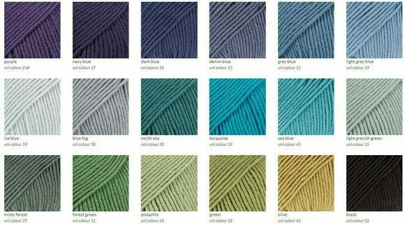 Fios para tricotar Drops Merino Extra Fine Uni Colour 19 Light Grey Blue - 5