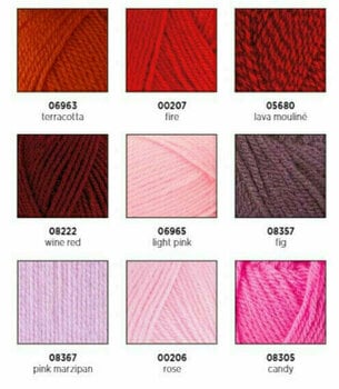 Fios para tricotar Red Heart Lisa 05690 Pink Freesia - 3