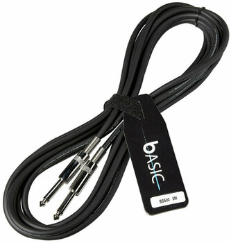 Cable de instrumento Bespeco BS100 Negro 1 m Recto - Recto - 2