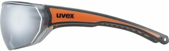 Kolesarska očala UVEX Sportstyle 204 Black/Orange/Silver Mirrored Kolesarska očala - 3