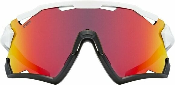 Fietsbril UVEX Sportstyle 228 White/Black/Red Mirrored Fietsbril - 2