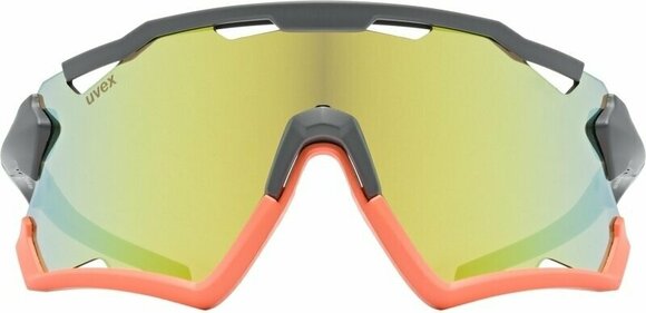 Cyklistické okuliare UVEX Sportstyle 228 Grey Orange Mat/Mirror Yellow Cyklistické okuliare - 2