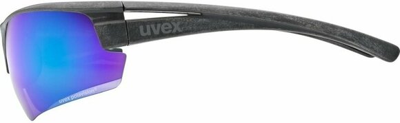Cykelglasögon UVEX Sportstyle Ocean P Black Mat/Green Mirrrored Cykelglasögon - 3