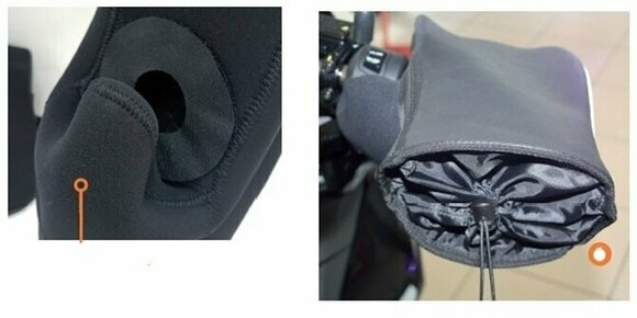 Regenhoezen voor motorhandschoenen Bagster EXXEL Muffs XMA030 Zwart UNI - 3
