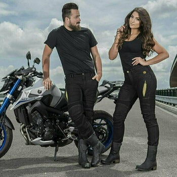 Calças de ganga para motociclismo Trilobite 661 Parado Slim Black 42 Calças de ganga para motociclismo - 7