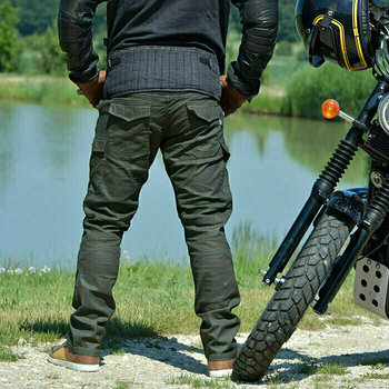 Motorcykel-jeans Trilobite 1664 Acid Scrambler Khaki 40 Motorcykel-jeans - 4