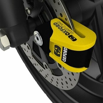 Motorcycle Lock Oxford Quartz Alarm XA10 Yellow-Black Motorcycle Lock - 2