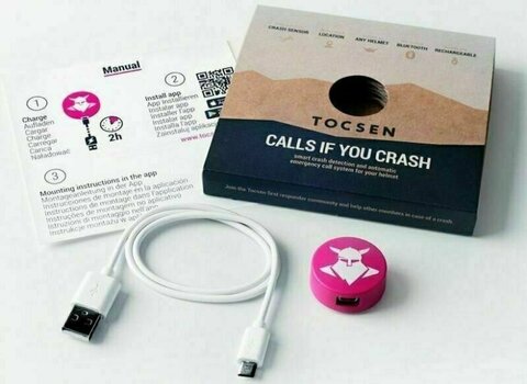 Fietshelm accessoire Tocsen Crash Helmet Sensor Pink Fietshelm accessoire - 2