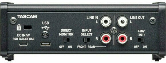 USB audio převodník - zvuková karta Tascam US-1x2HR - 3