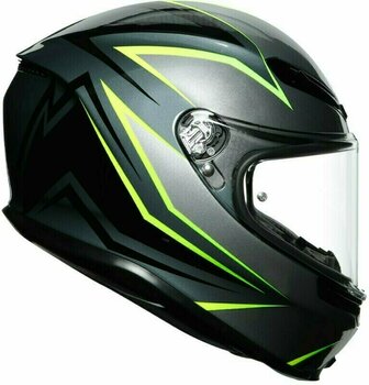AGV K-6 Flash Grey/Black/Lime L Helmet - Muziker