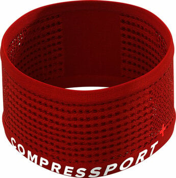 Fita de cabeça de corrida Compressport Headband On/Off Red UNI Fita de cabeça de corrida - 6