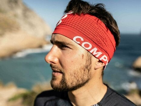 Cinta / Diadema para correr Compressport Headband On/Off Rojo UNI Cinta / Diadema para correr - 9