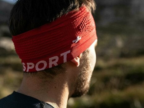 Cinta / Diadema para correr Compressport Headband On/Off Rojo UNI Cinta / Diadema para correr - 10