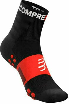 Meias de corrida Compressport Training Socks 2-Pack Black T2 Meias de corrida - 3