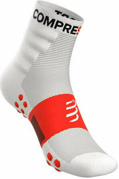 Meias de corrida Compressport Training Socks 2-Pack White T2 Meias de corrida - 3