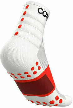 Meias de corrida Compressport Training Socks 2-Pack White T2 Meias de corrida - 5