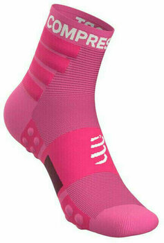 Meias de corrida Compressport Training Socks 2-Pack Pink T1 Meias de corrida - 3