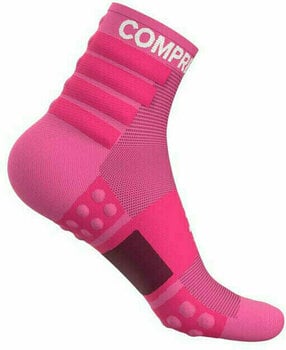 Hardloopsokken Compressport Training Socks 2-Pack Pink T1 Hardloopsokken - 4
