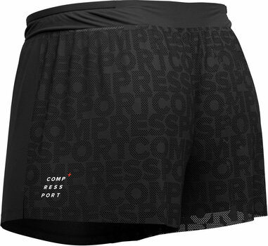 Running shorts Compressport Racing Split Short Black XL Running shorts - 6