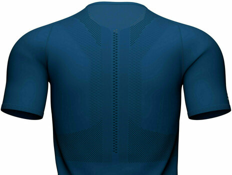 Majica za trčanje s kratkim rukavom Compressport Trail Half-Zip Fitted SS Top Blue S Majica za trčanje s kratkim rukavom - 4