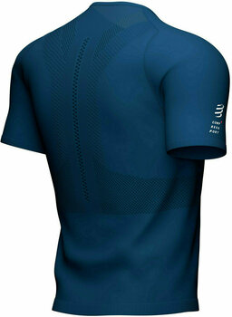Camiseta para correr de manga corta Compressport Trail Half-Zip Fitted SS Top Azul S Camiseta para correr de manga corta - 8