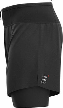 Running shorts Compressport Trail 2-in-1 Short Black S Running shorts - 7