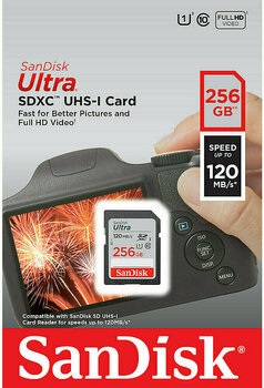 Cartão de memória SanDisk Ultra 256 GB SDXC SDSDUN4-256G-GN6IN SDXC 256 GB Cartão de memória - 2