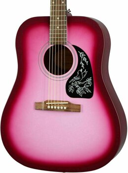 Dreadnought Guitar Epiphone Starling Hot Pink Pearl - 3