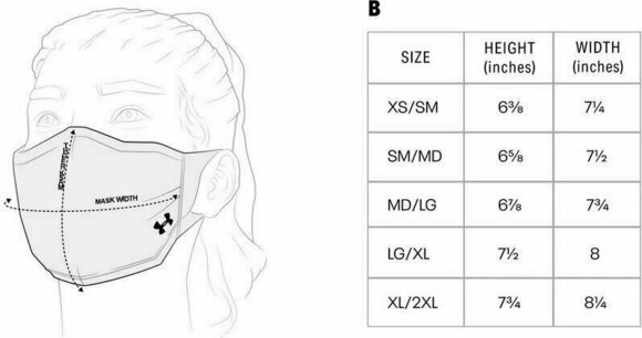Zaštitna maska Under Armour Sports Mask Black XL/2XL - 13