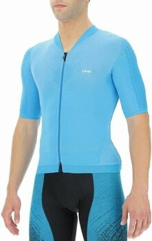 Jersey/T-Shirt UYN Airwing OW Biking Man Shirt Short Sleeve Jersey Turquoise/Black S - 2