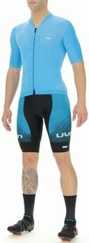 Mez kerékpározáshoz UYN Airwing OW Biking Man Shirt Short Sleeve Dzsörzi Turquoise/Black S - 6