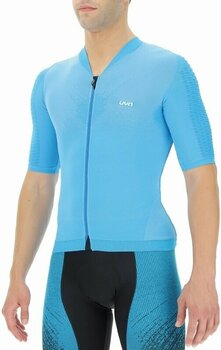 Maillot de cyclisme UYN Airwing OW Biking Man Shirt Short Sleeve Maillot Turquoise/Black M - 2