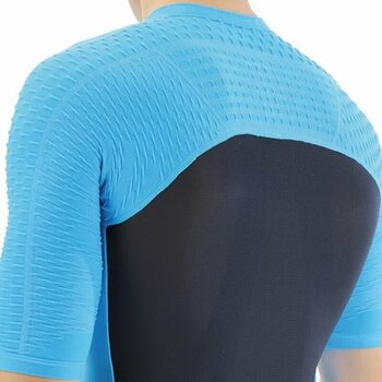 Jersey/T-Shirt UYN Airwing OW Biking Man Shirt Short Sleeve Turquoise/Black XL - 4
