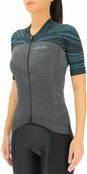 Odzież kolarska / koszulka UYN Coolboost OW Biking Lady Shirt Short Sleeve Star Grey/Curacao XS - 2